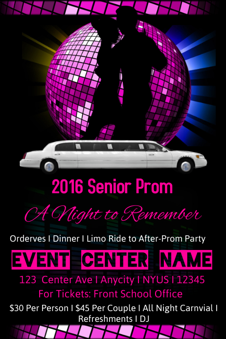 Senior Prom Template | PosterMyWall
