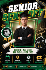 Senior Send Off Party Plakkaat template