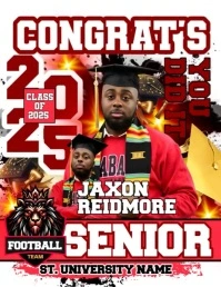 Senior Strong: Class of 2025 Victory Lap Flyer (format US Letter) template