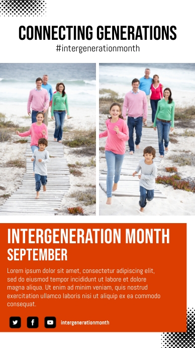 Sep - Intergeneration Month Template | PosterMyWall
