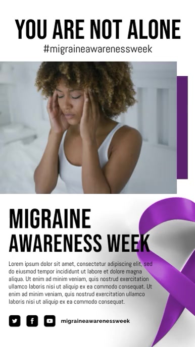Sep - Migraine Awareness Week Template | PosterMyWall