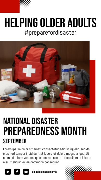 Opening Program Disaster Month Copy of Sep - National Disaster Preparedness Month | PosterMyWall