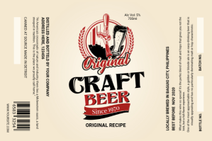 Yellow Craft Beer Label Label Template