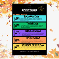 Spirit Week Chain Spirit Week Ad Template | PosterMyWall