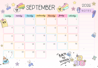 Blanco September 2025 Calendar A4 Template