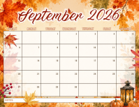 Blanco Monthly Calendar Flyer Template