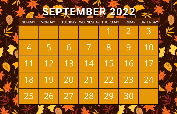 September calendar, event,schedule Template | PosterMyWall