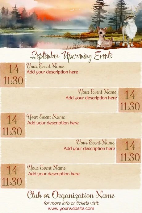 Copy of September Calendar by Paula | PosterMyWall