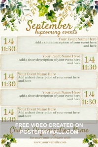 September Calendar Template PosterMyWall