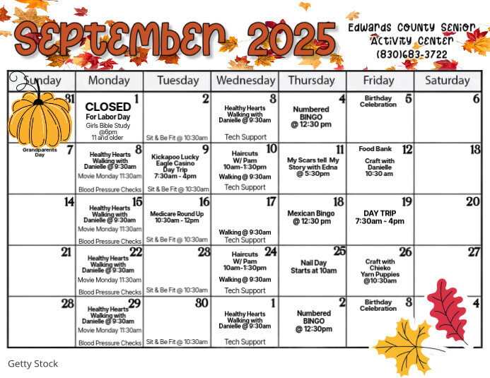 Copy of September Calendar | PosterMyWall