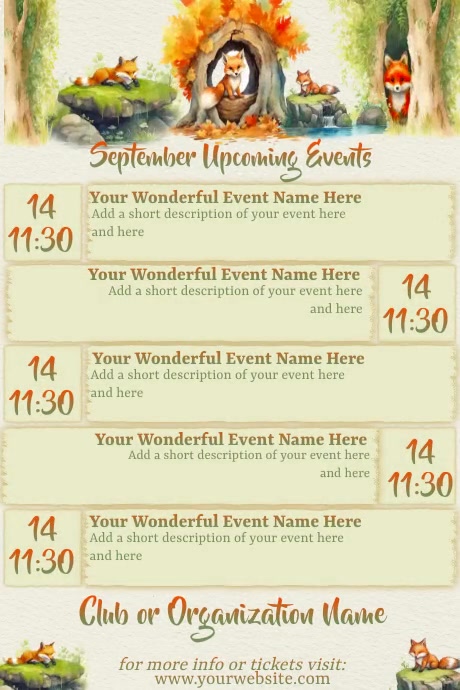 Plantilla de September Calendar | PosterMyWall