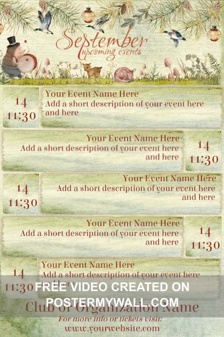 September Calendar Template | PosterMyWall