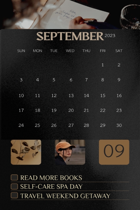 September calendar poster Template | PosterMyWall