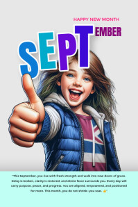 SEPTEMBER Plakkaat template
