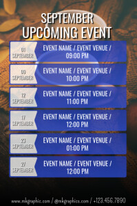 September Poster template