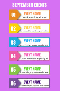 September Pinterest-grafik template