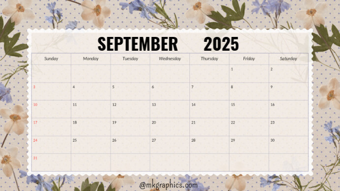 September Voorlegging (16:9) template