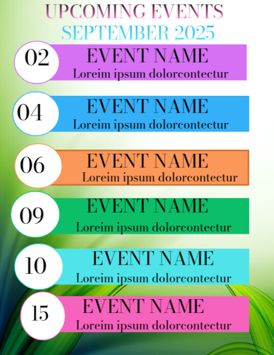 September Event Flyer (us Letter) Template | PosterMyWall