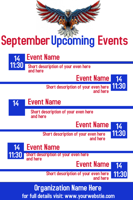 September Events Calendar Template PosterMyWall September Events Calendar Template PosterMyWall