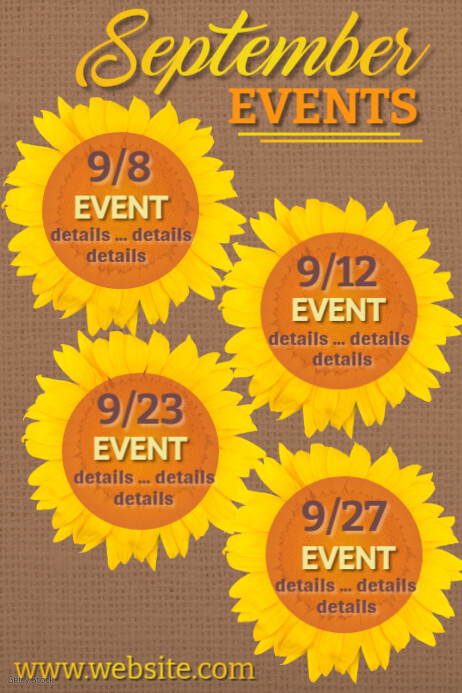 September Events Template | PosterMyWall
