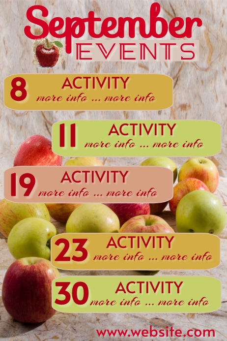 Copy of September Events | PosterMyWall