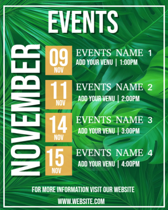 September events flyer Template | PosterMyWall
