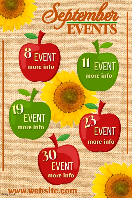 Plantilla de September Events Poster | PosterMyWall