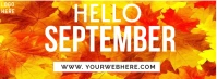 September Facebook Cover Photo template