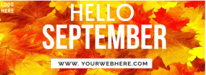 September Facebook Cover Photo template