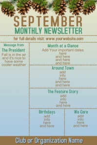 September Newsletter Examples September Newsletter Template | PosterMyWall