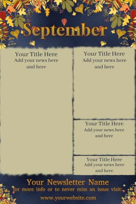 September Newsletter by Paula Templat | PosterMyWall
