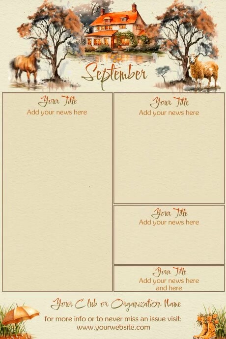 September Newsletter by Paula Cartaz template