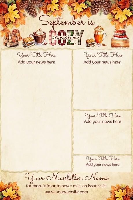 September Newsletter Examples September Newsletter by Paula Template | PosterMyWall