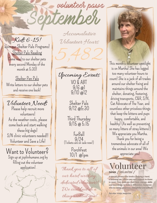 September Program Cover September Newsletter Template | PosterMyWall