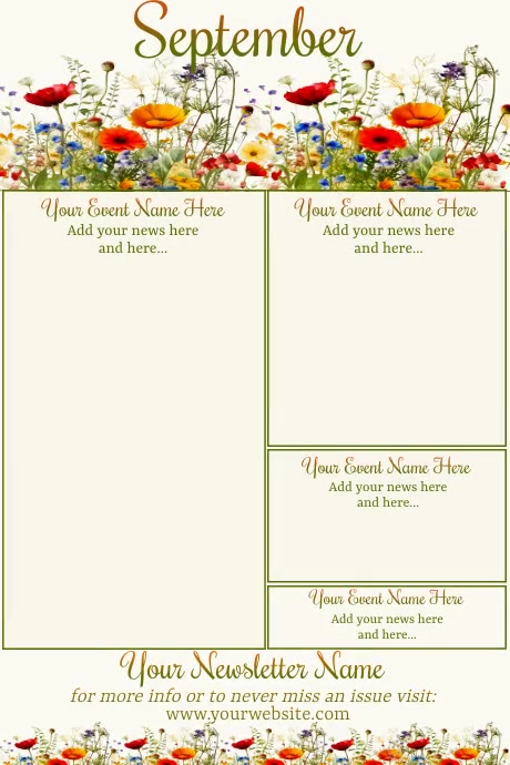 September Newsletter by Paula Plakkaat template