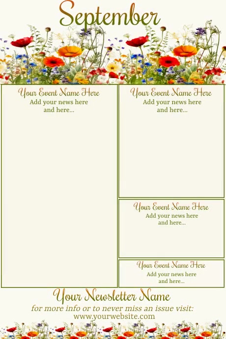 September Newsletter by Paula Plakkaat template