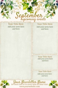 September Newsletter Examples September Newsletter Template | PosterMyWall
