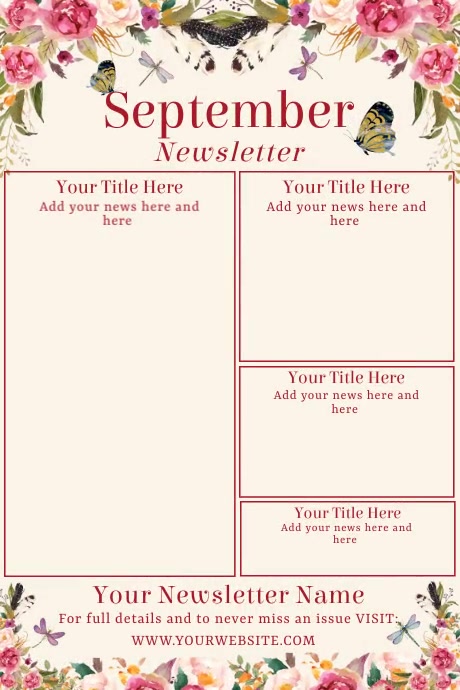 September Newsletter Examples September Newsletter Template | PosterMyWall