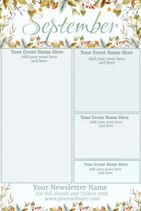 September Newsletter Examples September Newsletter Template | PosterMyWall