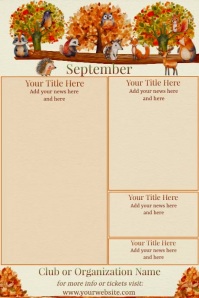 September Newsletter Examples September Newsletter Template | PosterMyWall