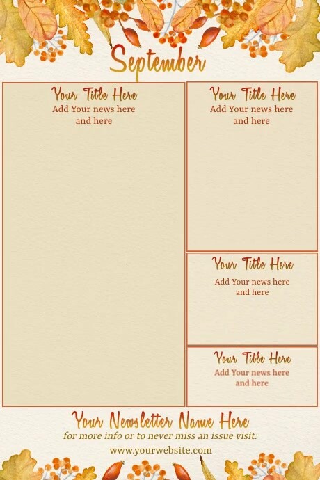 September Newsletter Template | PosterMyWall