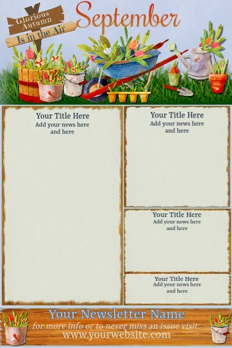 September Newsletter Examples September Newsletter by Paula Template | PosterMyWall