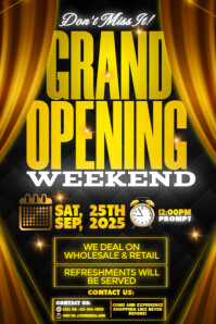 September Shopping Experience Begins Poster template