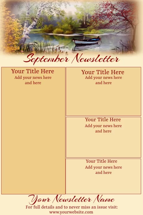 September Newsletter Examples September Newsletter by Paula Template | PosterMyWall