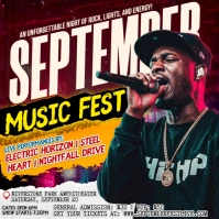 SEPTEMBER’S BIGGEST MUSIC FESTIVAL Publicación de Instagram template