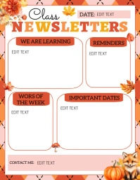 septemeber newsletter template Volante (Carta US)