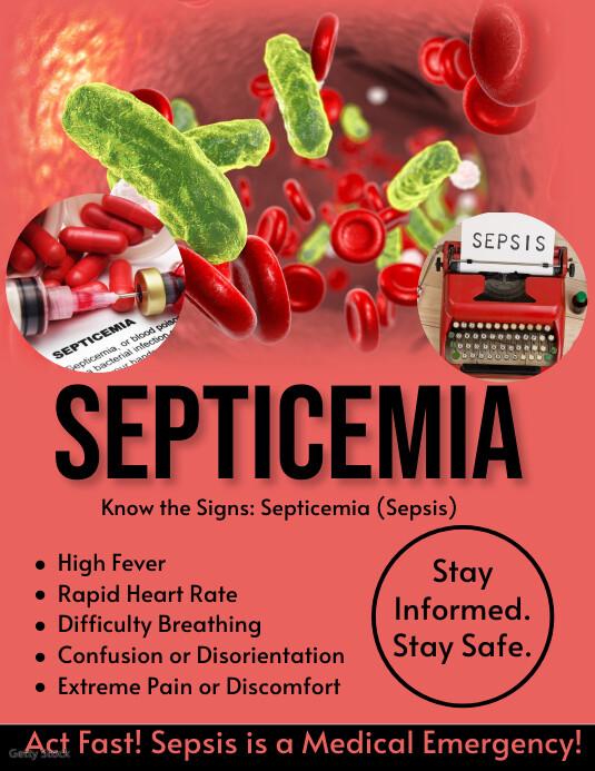 Sepsis Letters Na Logo Ng Septicemia Template | PosterMyWall