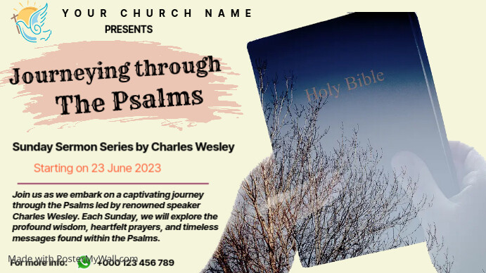Preaching Layout sermon Template | PosterMyWall