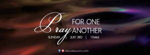 สีดำ Church Prayer Event Facebook-Cover Template