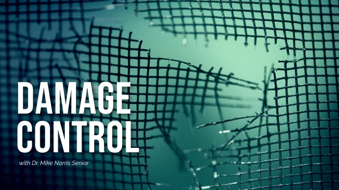 Damage Control Advert Copy of sermon topic design flyer damage control | PosterMyWall